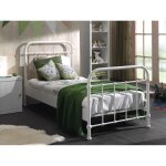 Lit enfant - vipack - new york - mtal - 90 x 200 cm - blanc laqu