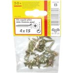 Vis agglo � t�te frais�e - vynex - 4x50 mm - acier bichromat�