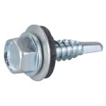 Vis tôle - rifix - autoperceuse - tête hexagonale - avec rondelle et joint néoprène - acier zingué - ... Vis tôle - rifix - autoperceuse - tête hexagonale - avec rondelle et joint néoprène - acier zingué - ...