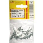 Vis tôle - vynex - pozi - acier zingué - 4. 85 mm - 15. 9 mm - sachet de 17 pièces Vis tôle - vynex - pozi - acier zingué - 4. 85 mm - 15. 9 mm - sachet de 17 pièces