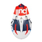 Visi�re casque de moto cross pull - in 26 - race white red - tu
