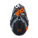 Visire casque de moto cross pull - in 28 - trash black orange grey - tu