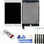 Visiodirect ecran complet: vitre + lcd compatible avec ipad mini 4 blanc + kit outils + colle b7000 ...