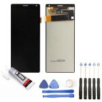 Visiodirect� ecran complet: vitre tactile + ecran lcd compatible avec sony xperia 10 noir 6 + kit outils ...