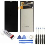 Visiodirect� ecran complet: vitre tactile + ecran lcd compatible avec sony xperia 10 noir 6 + kit outils ...