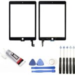 Visiodirect vitre cran tactile compatible avec ipad air 2 noir + kit outils + colle b7000 offerte
