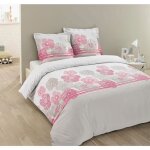 Vision - parure de lit flo - 100% coton - housse de couette 240 x 220 cm + 2 taies doreiller 65x65cm
