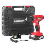 Visseuse et perceuse sans fil - greencut td210l - batterie lithium 21v 1. 3ah - vitesse 1500rpm