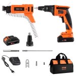 Visseuse  placo - vevor - alimentation automatique 4200tr / min pour plaque de pltre 420 x 78 x 265 ...