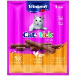 Vitakraft cat stick mini friandise pour chat � la volaille et au foie - lot de 20x3