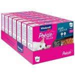 Vitakraft posie multipack dlice assortiment en sauce au poisson colin et cabillaud - lot de 7 botes ...