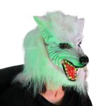 Masque de loup - garou vitata - halloween - horreur et thriller - blanc