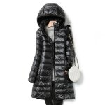 Vitata doudoune femme automne et hiver doudoune longue lgre doudoune fine  capuche