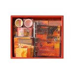 Vitata kit scrapbooking 155pcs rouge esthtique journal scrapbook avec a6 grille carnet diy cadeau adolescents ...