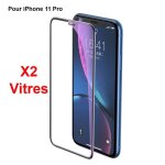 Protection d�cran en verre tremp� pour iphone 11 pro - lot de 2 vitres
