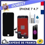 Vitre tactile + ecran lcd pour iphone 7 noir + outils