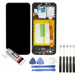 Vitre tactile + ecran lcd sur ch�ssis compatible avec samsung galaxy a20e sm - a202f bleu 5. 8 + kit ...