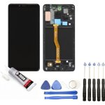 Vitre tactile + ecran lcd sur chssis compatible avec samsung galaxy a9 2018 sm - a920f 6. 3 noir + kit ...