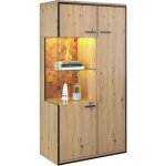 Vitrine 3 portes style scandinave salon - meuble de rangement led 16 couleurs - 150x78x40cm - 8 compartiments ... Vitrine 3 portes style scandinave salon - meuble de rangement led 16 couleurs - 150x78x40cm - 8 compartiments ...