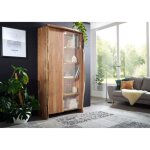 Vitrine - bois massif dacacia laqué (bois naturel) - design naturel - pure edge 711 Vitrine - bois massif dacacia laqué (bois naturel) - design naturel - pure edge 711
