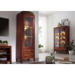 Vitrine - bois massif de palissandre huil� (noisette) - style moderne - brooklyn 26