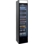 Vitrine � boissons - l2g - l404 - noir - 2 portes - led int�gr� - 440 mm de largeur