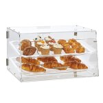 Vitrine � g�teaux - vevor - pr�sentoir � p�tisserie vitrine de boulangerie en acrylique � 2 niveaux510 ...
