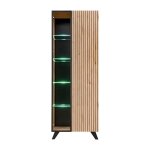 Vitrine haute design nielsen ? 2 portes avec éclairage led intégré Vitrine haute design nielsen ? 2 portes avec éclairage led intégré