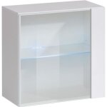 Vitrine murale led switch 60cm blanc - paris prix