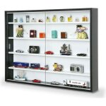 Vitrine murale miniatures collection - paris prix - 80cm noir - bois - contemporain - porte(s) Vitrine murale miniatures collection - paris prix - 80cm noir - bois - contemporain - porte(s)