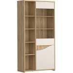 Vitrine - poem - 2 portes dont 1 vitr�e - sable / ch�ne - 995 x 42 1966 cm