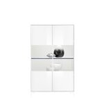 Vitrine 2 portes collection sky. coloris blanc laqué brillant Vitrine 2 portes collection sky. coloris blanc laqué brillant