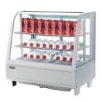 Vitrine rfrigre boissons  poser - polar - 100 litres blanche - dgivrage automatique