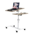 Vivolilv table pour ordinateur - table de lit pour ordinateur portable - hauteur réglable - 4 roulettes ... Vivolilv table pour ordinateur - table de lit pour ordinateur portable - hauteur réglable - 4 roulettes ...