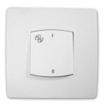 Commande vmc borneauto vis + griffes diwone blanc