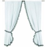 Voilage - linder - 0169 - vichy blanc et noir - 75 x 160 cm - passe - tringle Voilage - linder - 0169 - vichy blanc et noir - 75 x 160 cm - passe - tringle