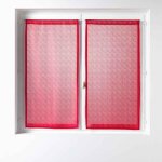 Paire de voilages castille 60x160cm rouge