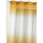 Voilage tie and dye color� jaune 140x240 cm