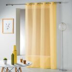 Rideau voilage �tamine telma 140x240cm jaune