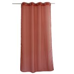 Voilage � ?illets uni terracotta 140x240 cm
