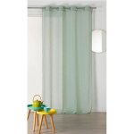 Voilage l�ger � laspect lin vert clair 140x240 cm