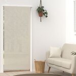 Voilage lin pour porte fen�tre 90x200 cm linen naturel par soleil docre
