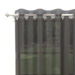Voilage � oeillets 135x250 cm alix noir par soleil docre