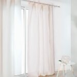 Voilage  nouettes en 100% lin ivoire 140x280 cm