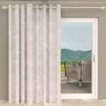 Voilage à oeillets spécial baie vitrée 280x250 cm celia taupe par soleil docre Voilage à oeillets spécial baie vitrée 280x250 cm celia taupe par soleil docre