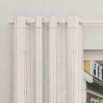 Voilage � oeillets sp�cial baie vitr�e 280x250 cm charlie par soleil docre