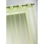 Voilage organza � fines rayures horizontales vert clair 140x240 cm