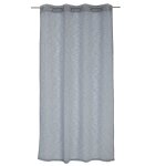 Voilage tamisant � laspect lin bleu marine 140x240 cm