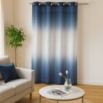 Voilage tie and dye color� bleu 140x240 cm