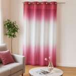 Voilage tie and dye color� rose clair 140x240 cm